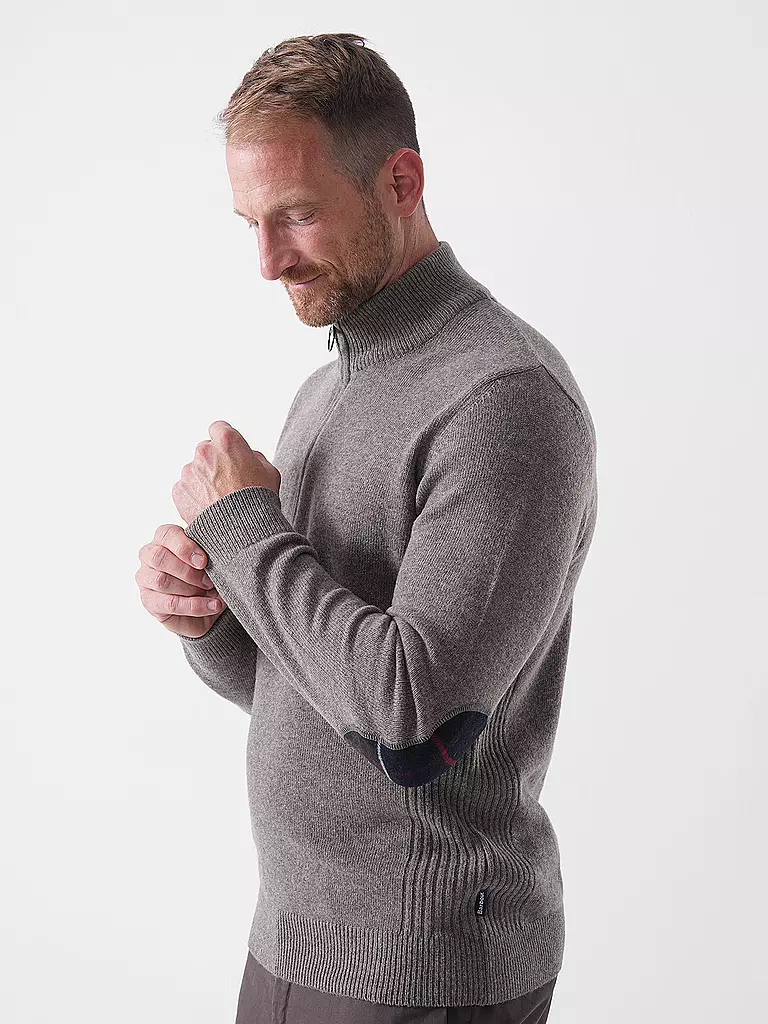 BARBOUR | Troyer Pullover HOLDIN | dunkelrot