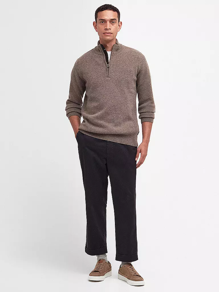 BARBOUR | Troyer Pullover HOLDIN | dunkelrot