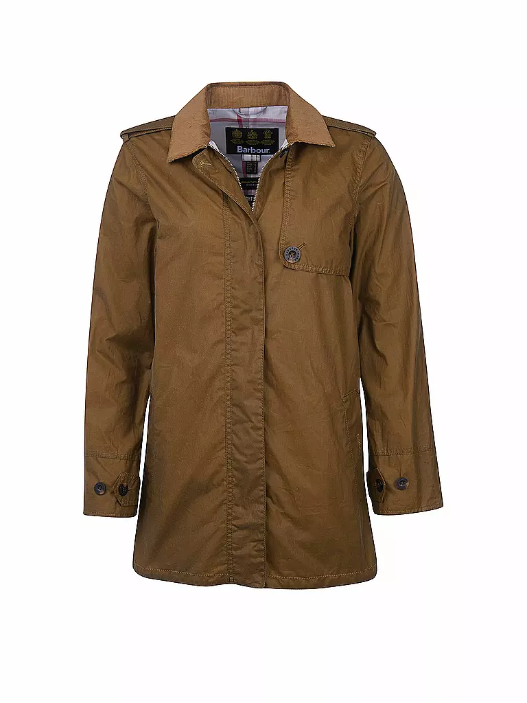 BARBOUR | Wachsmantel " Una " | grau