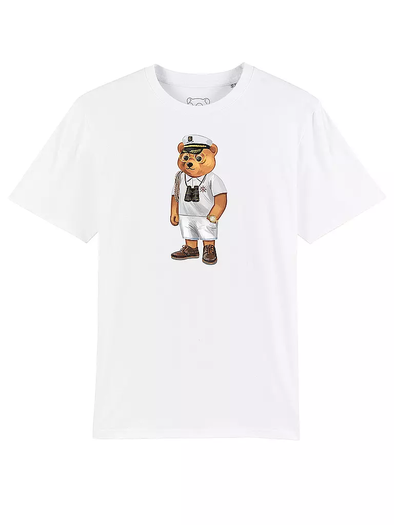 BARON FILOU | T Shirt " Bär Marine " | weiß