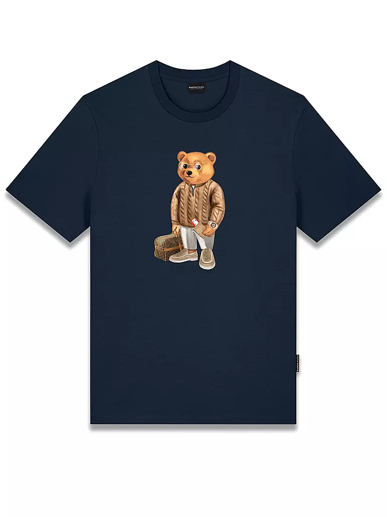 BARON FILOU | T-Shirt  THE FIRST CLASS FLYER | blau