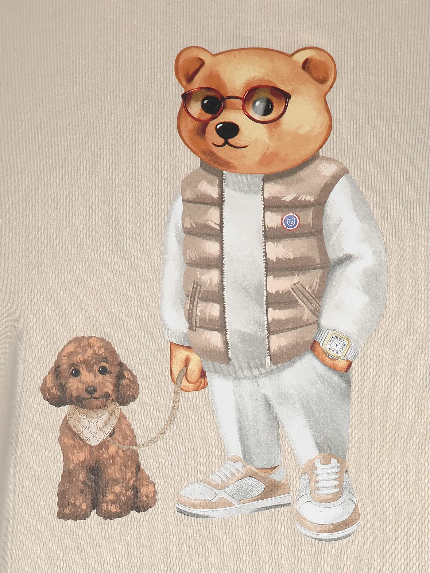 BARON FILOU | T-Shirt THE COZY COMPANION | beige