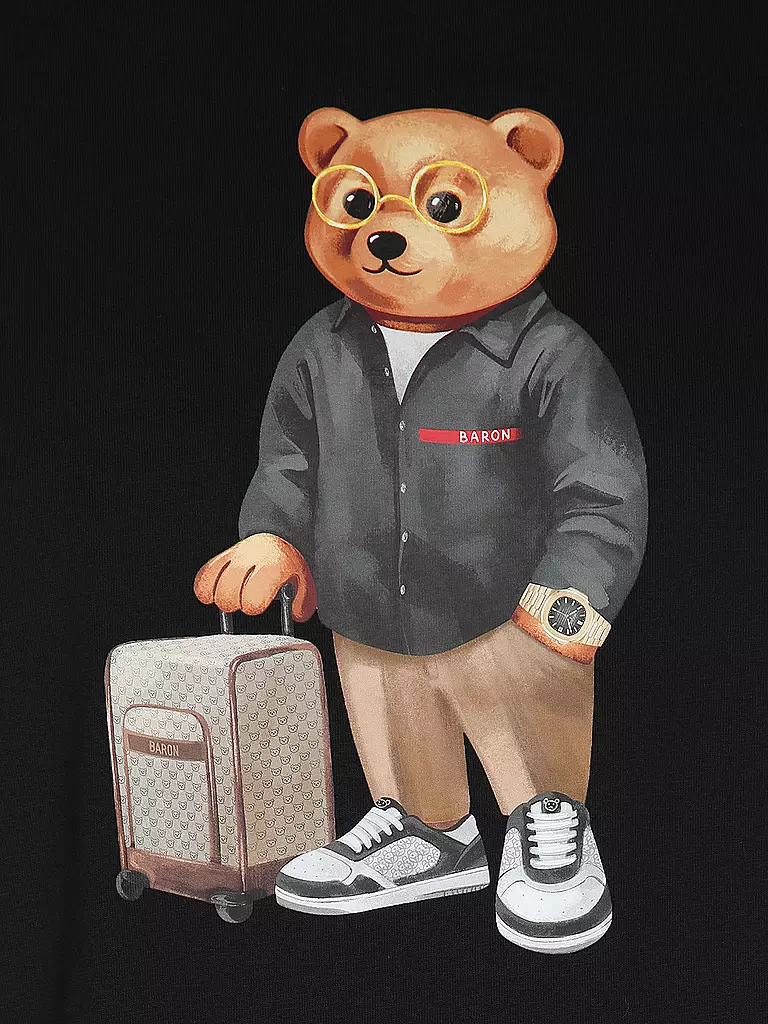 BARON FILOU | T-Shirt THE JETSET TRAVELER | schwarz