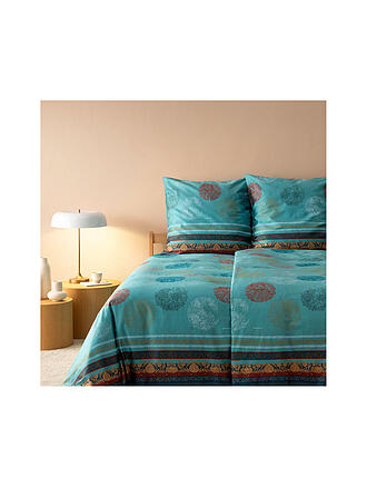 BASSETTI | Satin Bettwäsche  70x90cm / 140x200cm FLORENCE Türkis