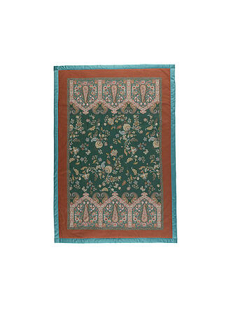 BASSETTI | Tagesdecke - Plaid 135x190cm INDIAN ROSES Gruen