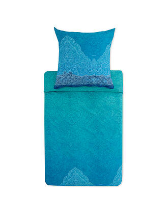 BASSETTI | Satin Bettwäsche DOLCEACQUA 70x90cm/140x200cm Blau