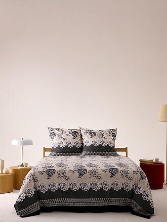 BASSETTI | Satin Bettwäsche PARAGGI 2x 70x90cm / 200x200cm Beige