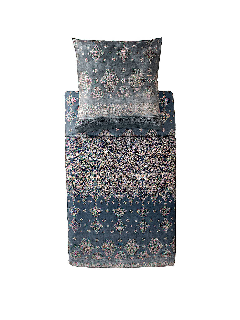 BASSETTI Satin Bettwäsche 70x90cm / 140x200cm KERALA Grau grau