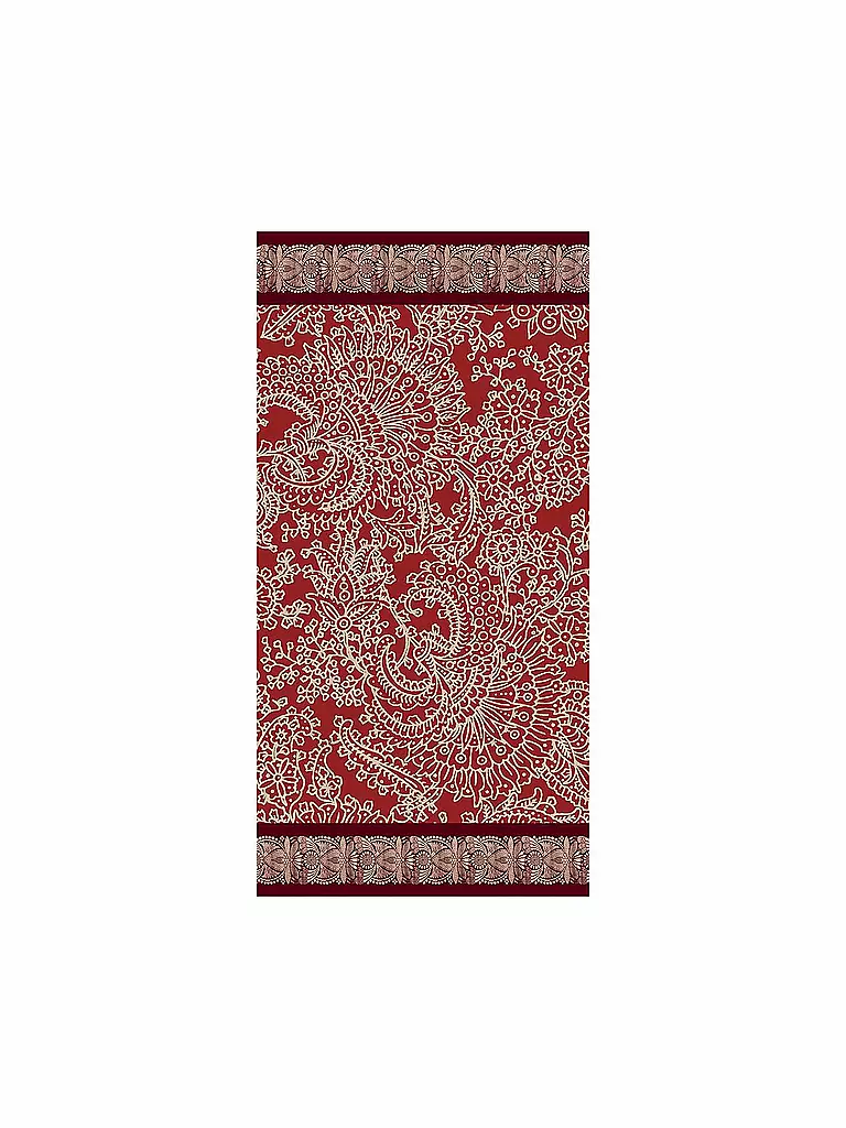 BASSETTI | Handtuch 50x100cm MONREALE Rot/Orange | dunkelrot