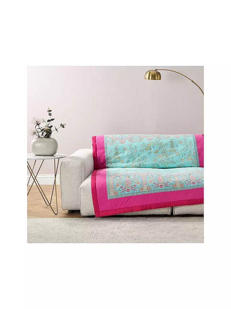 BASSETTI | Plaid INDIAN ROSES 135x190cm Mint | mint