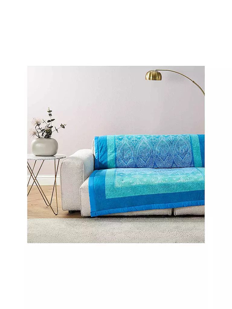 BASSETTI | Plaid KERALA 135x190cm Blau | blau