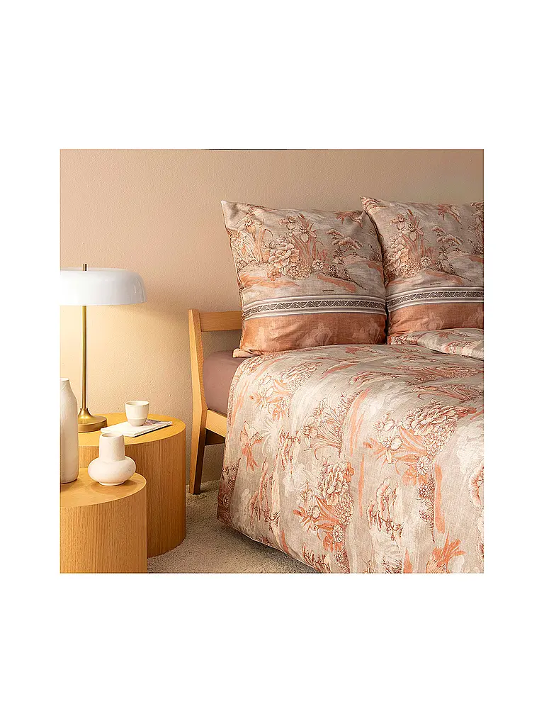 BASSETTI | Satin Bettwäsche  70x90cm / 140x200cm ACQUAFORTE Terrakotta | orange