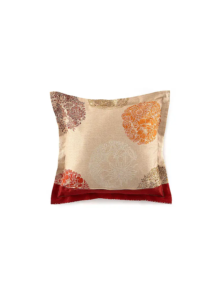 BASSETTI | Satin Bettwäsche  70x90cm / 140x200cm FLORENCE Rot | 