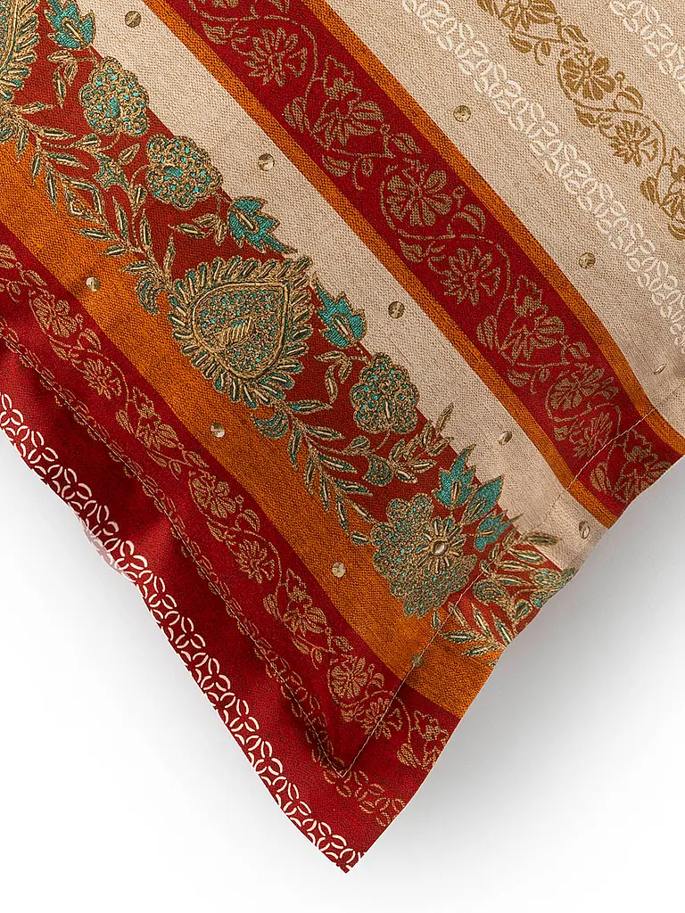 BASSETTI | Satin Bettwäsche  70x90cm / 140x200cm FLORENCE Rot | 