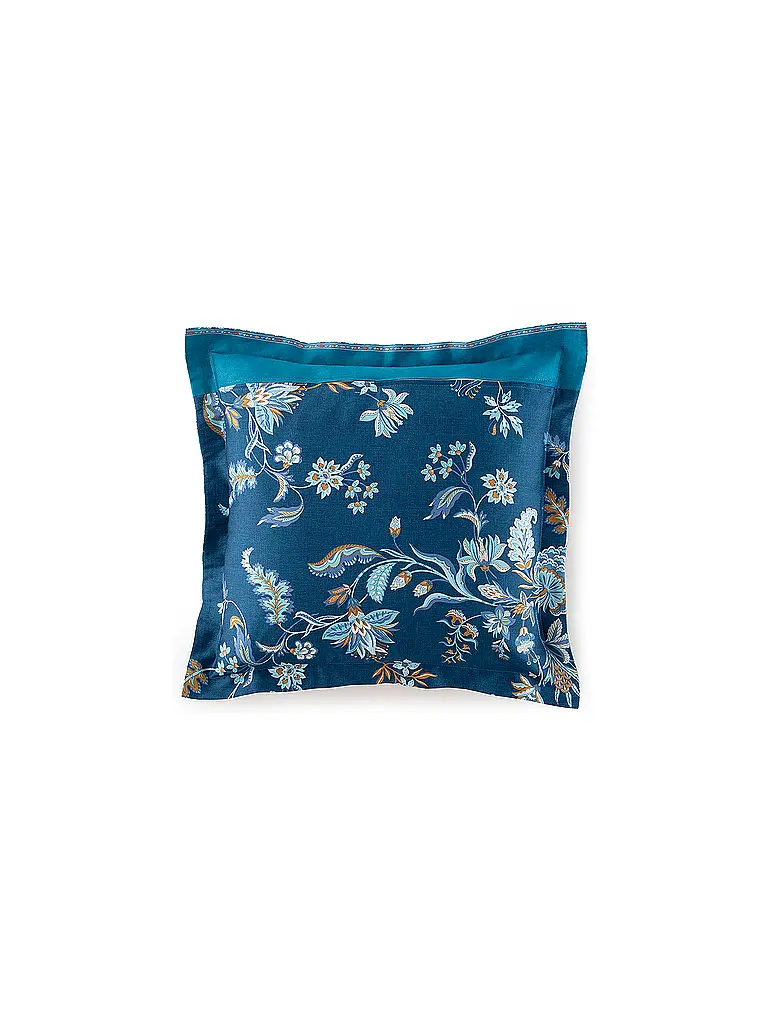 BASSETTI | Satin Bettwäsche  70x90cm / 140x200cm INDIAN ROSES Blau | dunkelblau