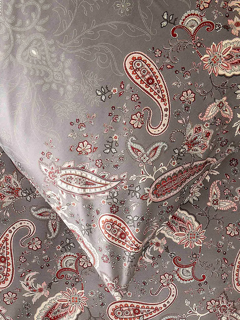 BASSETTI | Satin Bettwäsche  70x90cm / 140x200cm MONNALISA  Grau | 