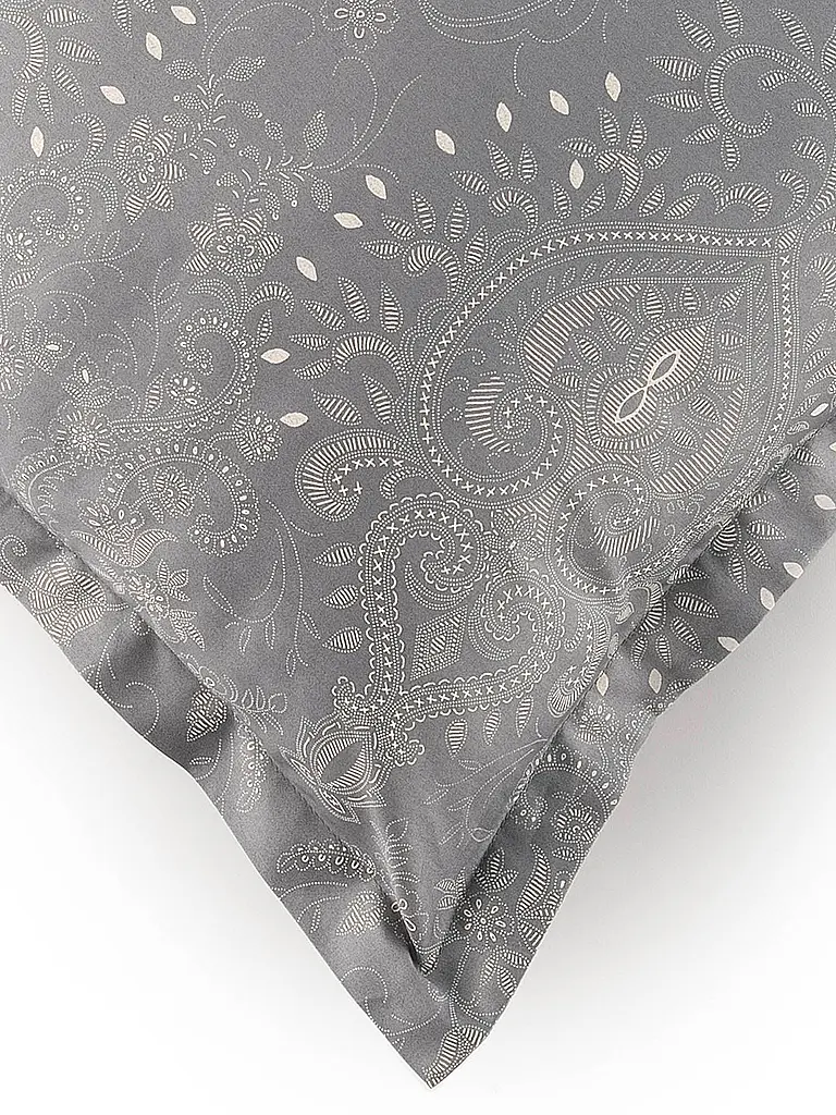 BASSETTI | Satin Bettwäsche  70x90cm / 140x200cm MONNALISA  Grau | 