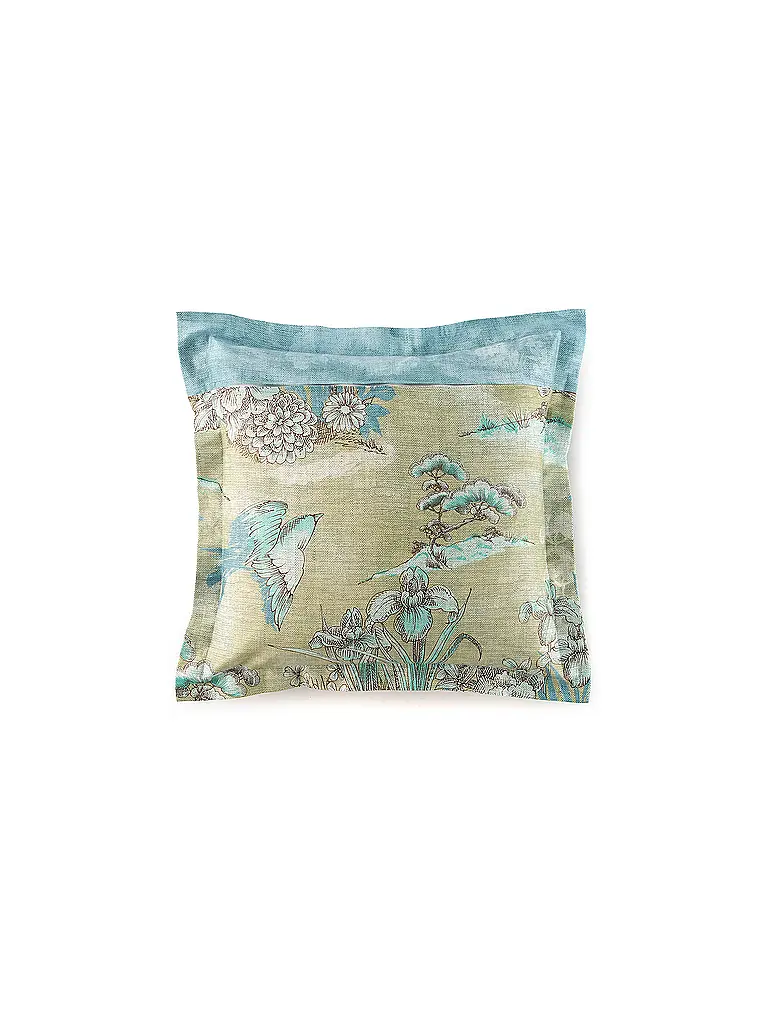 BASSETTI | Satin Bettwäsche 70x90cm / 140x200cm ACQUAFORTE  Gruen | mint