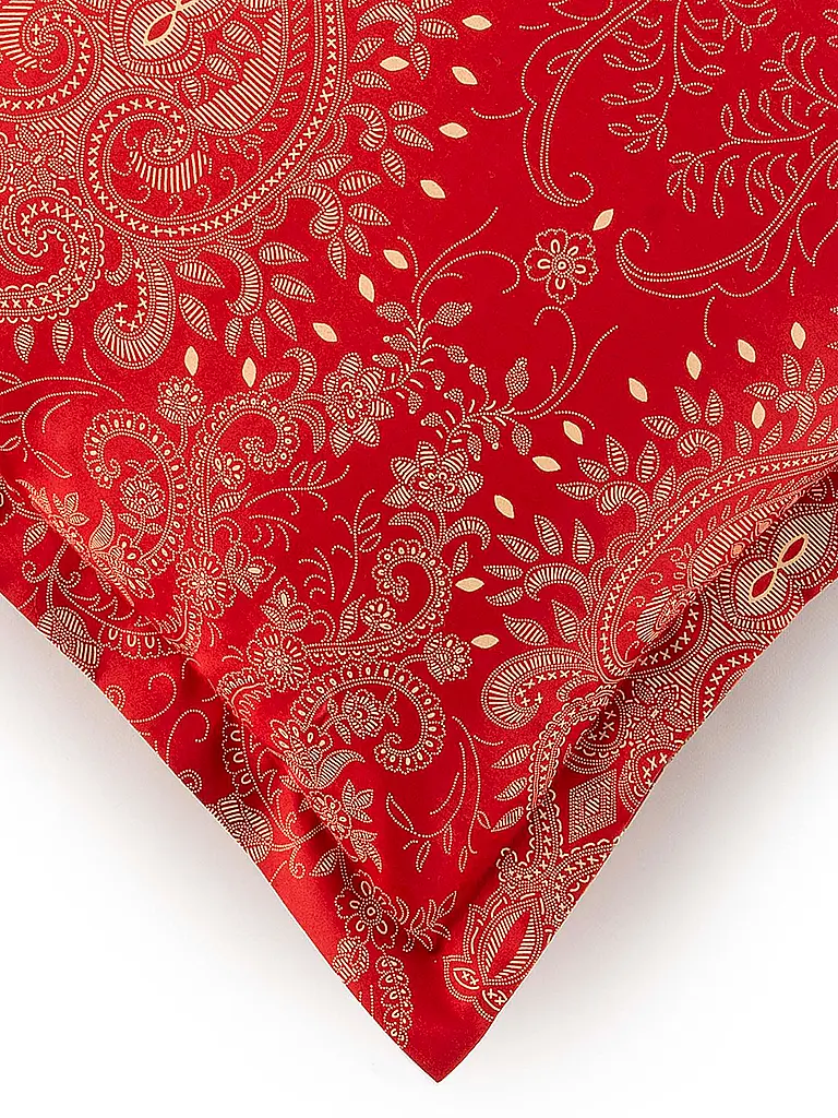 BASSETTI | Satin Bettwäsche 70x90cm / 140x220cm MONNALISA  Rot | 