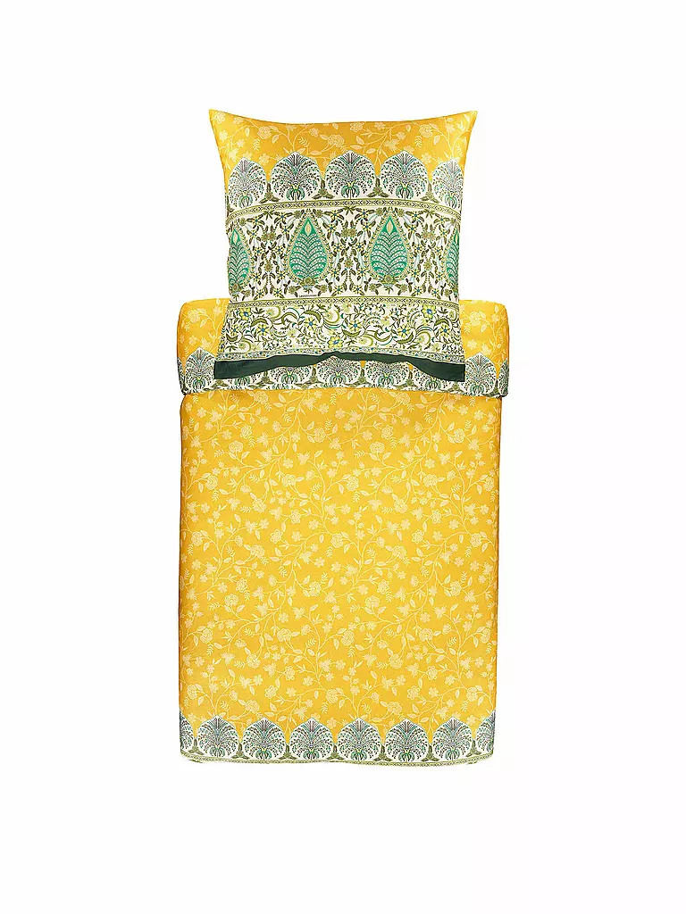BASSETTI | Satin Bettwäsche Barisano 70x90cm/140x200cm  | gelb