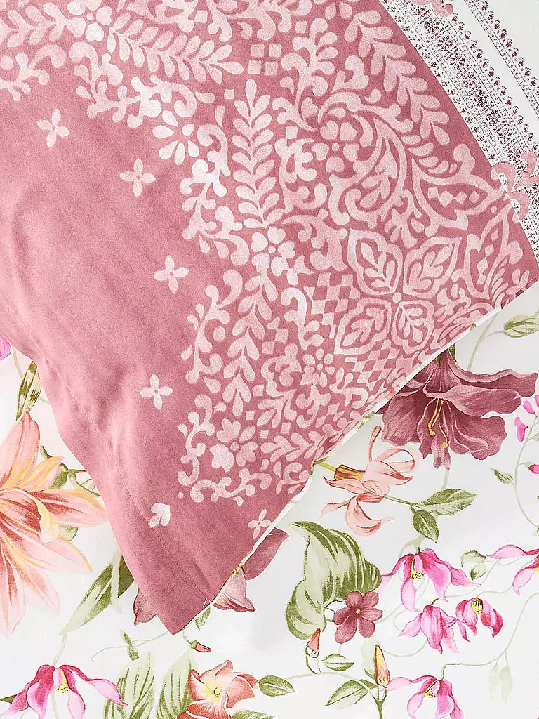BASSETTI | Satin Bettwäsche CASABLANCA 70x90cm/140x200cm Altrosa | rosa