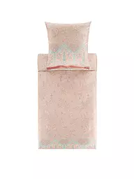 BASSETTI | Satin Bettwäsche INDIAN ROSES 70x90cm/140x200cm Gelb | beige