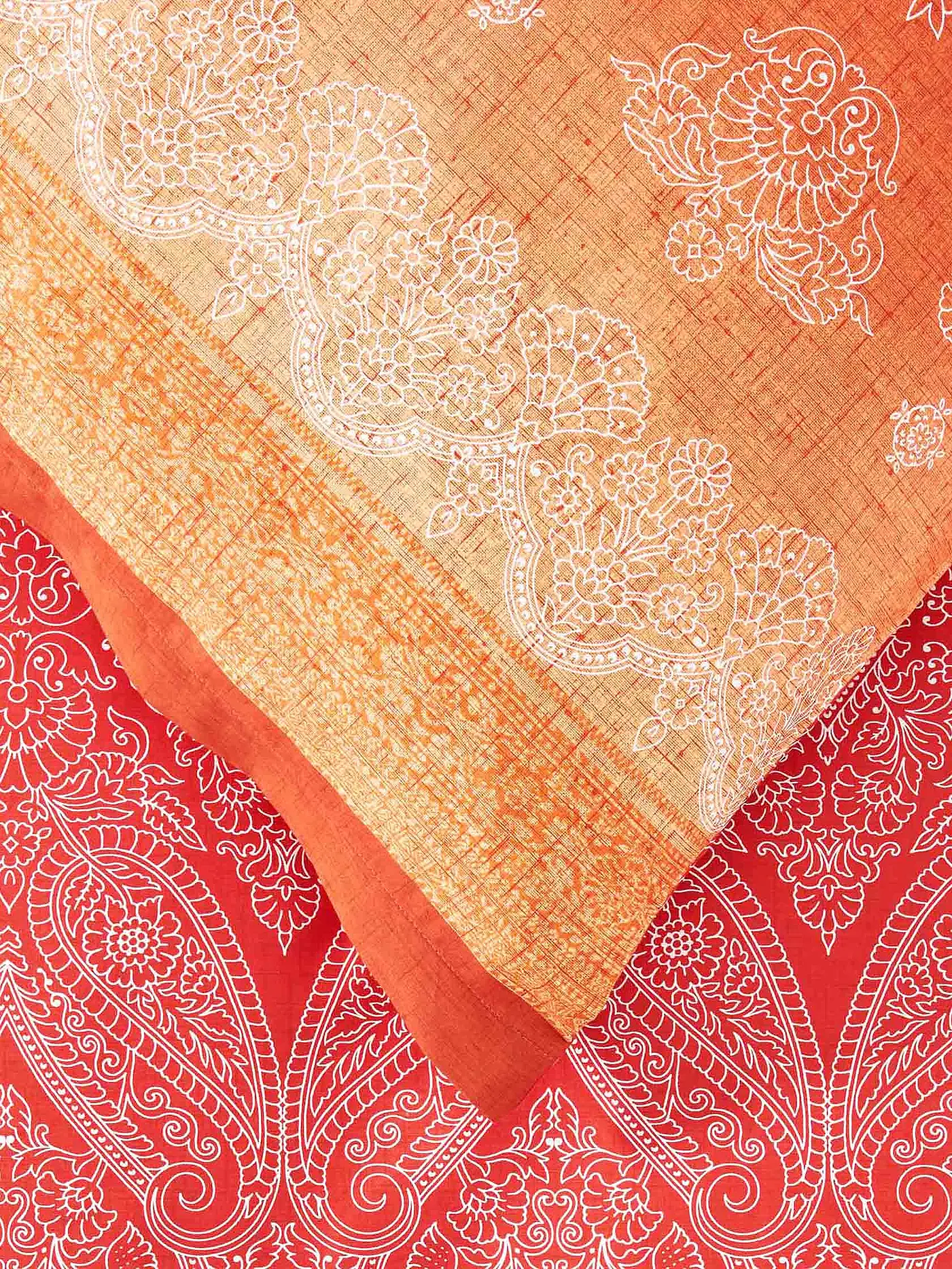 BASSETTI | Satin Bettwäsche KERALA 70x90cm/140x200cm Orange | orange