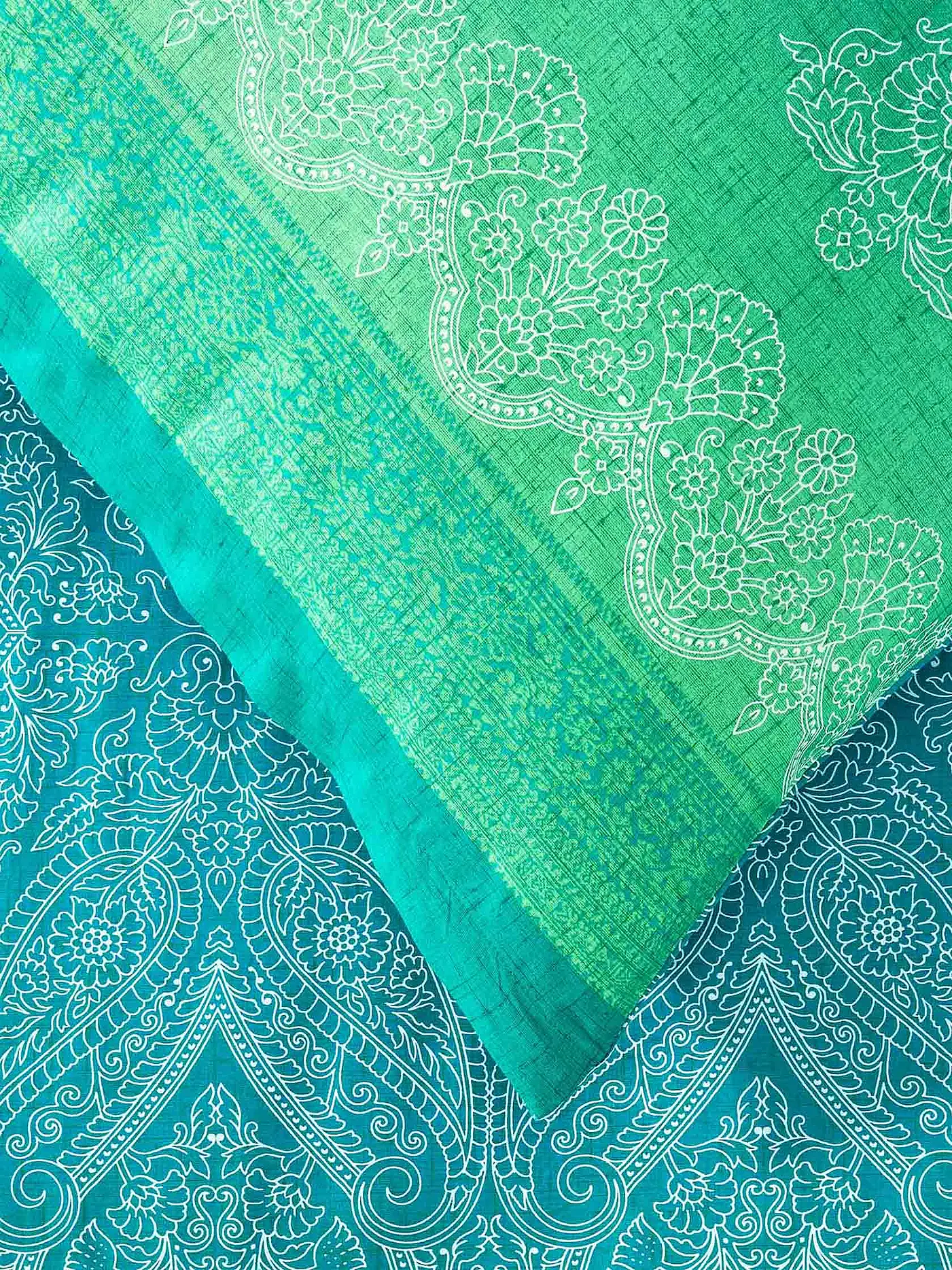 BASSETTI | Satin Bettwäsche KERALA 70x90cm/140x220cm Gruen | grün