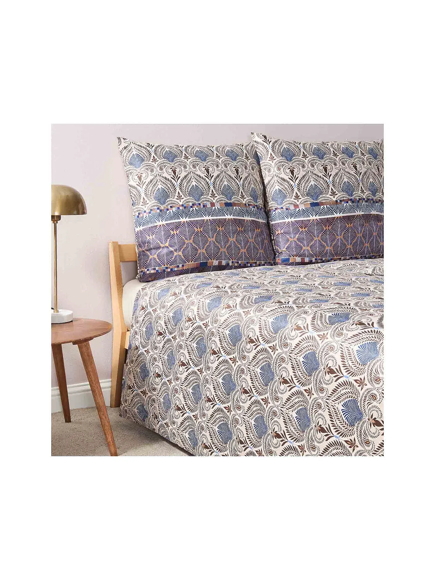 BASSETTI | Satin Bettwäsche NAIROBI 70x90cm/140x200cm Braun | braun
