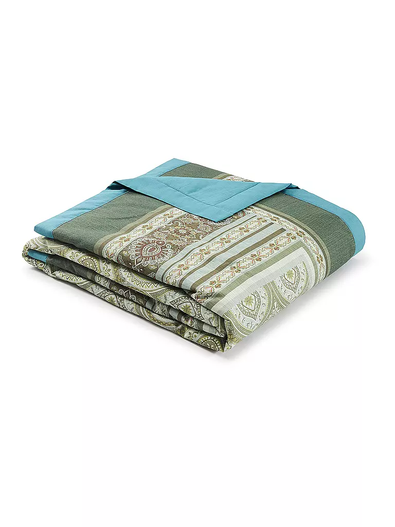 BASSETTI | Tagesdecke - Plaid HANBURY 135x190cm Gruen | grün