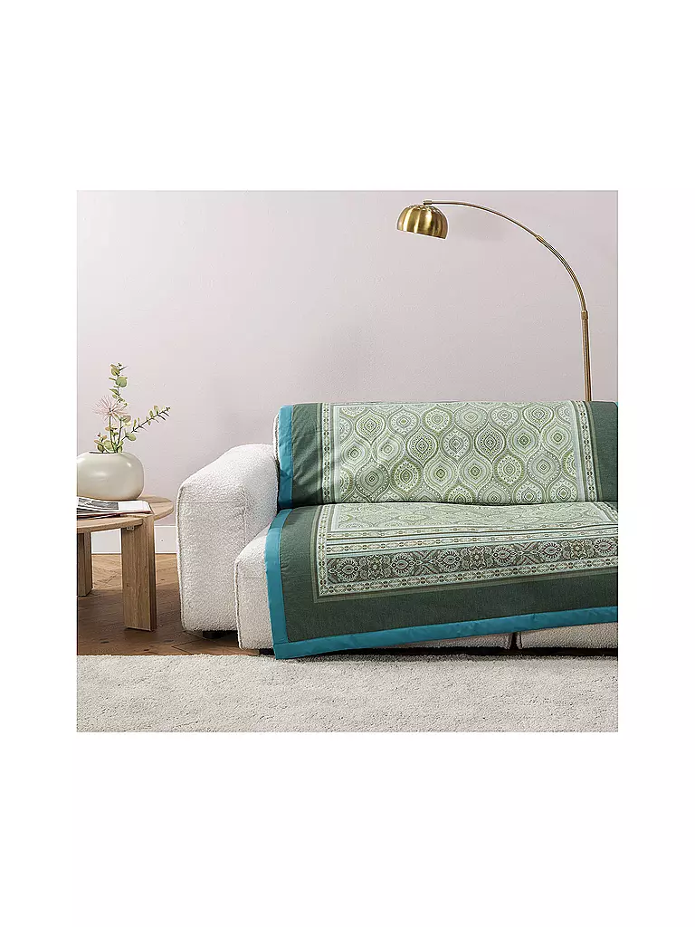 BASSETTI | Tagesdecke - Plaid HANBURY 135x190cm Gruen | grün