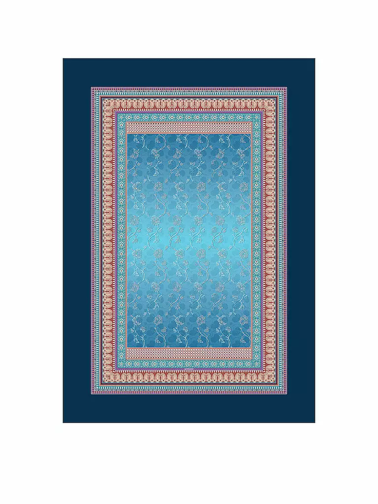 BASSETTI | Tagesdecke - Plaid Otello 135x190cm  | blau