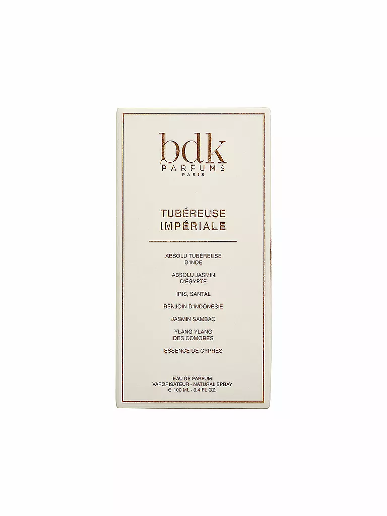 BDK | Tubéreuse Impériale Eau de Parfum Natural Spray 100ml | keine Farbe