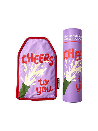 BE FAMOUS | Flaschenkühler CHEERS TO YOU Lila 