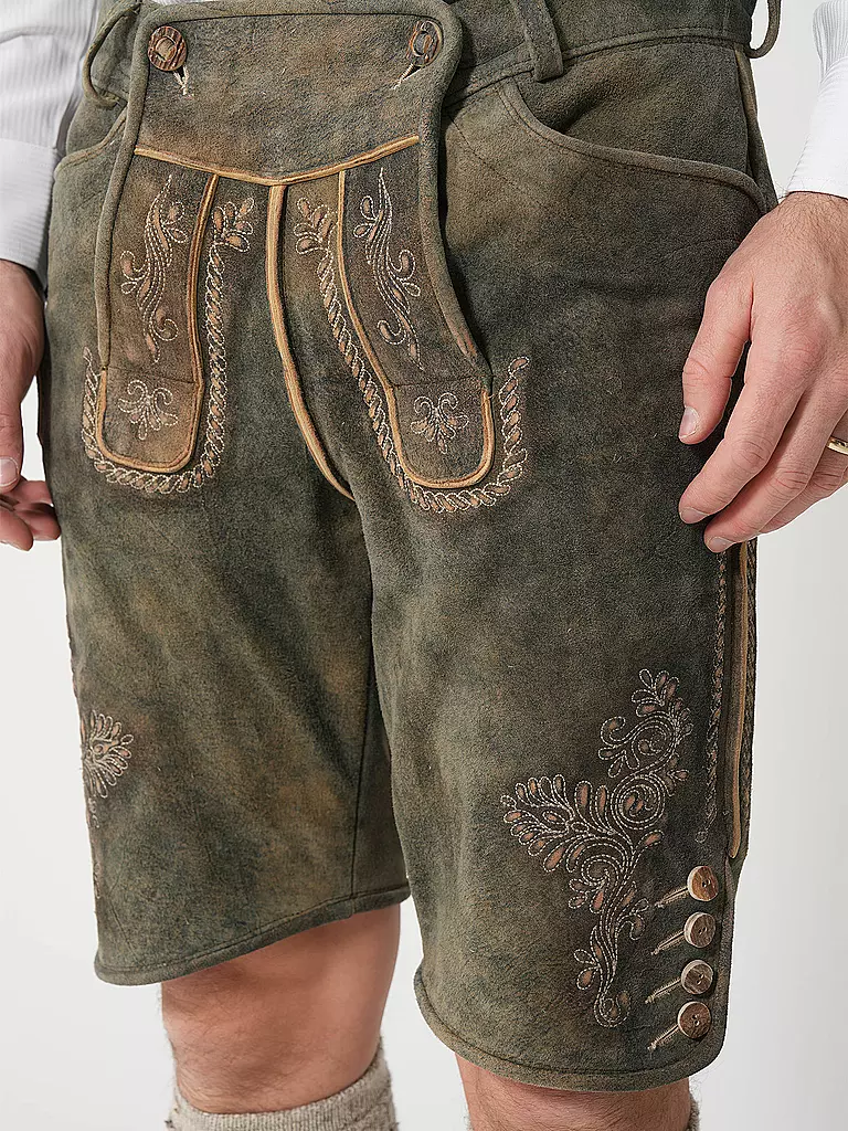 BECKERT | Lederhose FLACHAU | braun