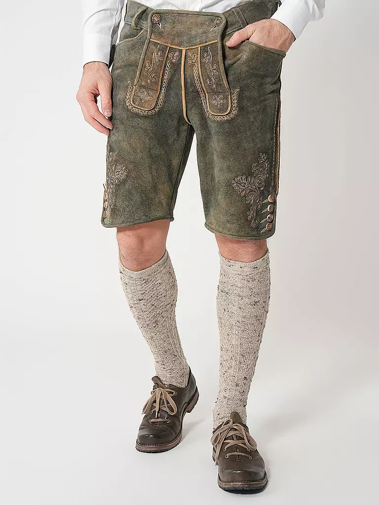 BECKERT | Lederhose FLACHAU | braun