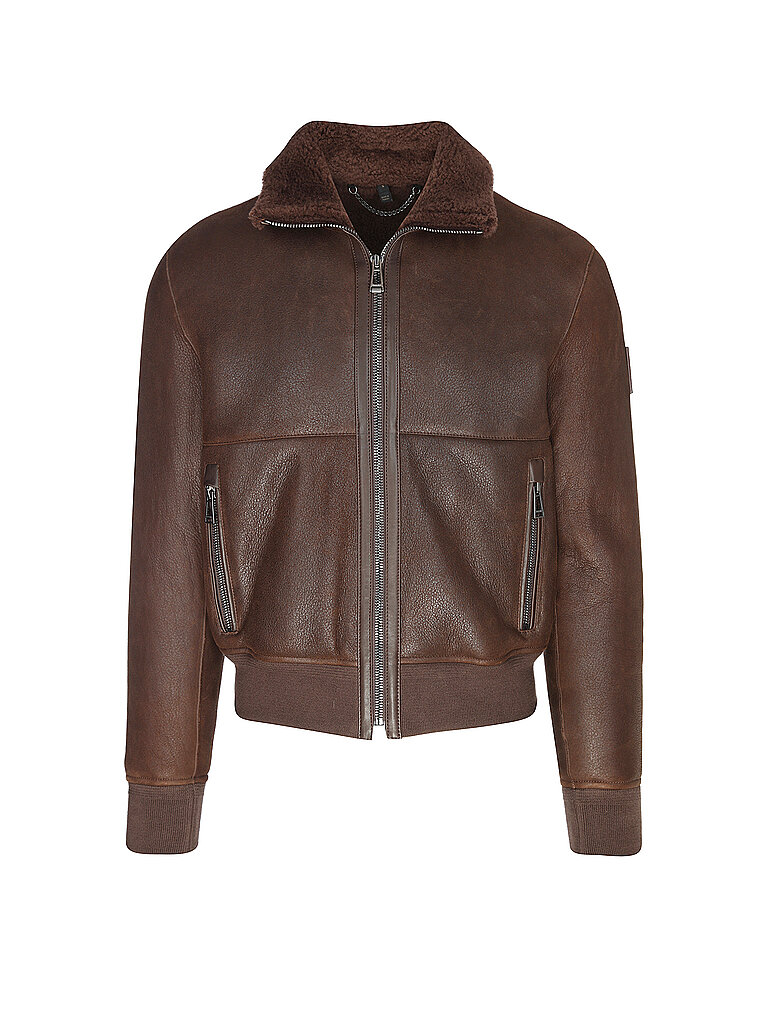 BELSTAFF Lederjacke TRACE braun | 56