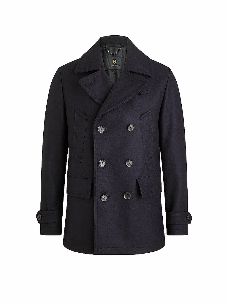 BELSTAFF Wolllmantel MILFORD PEA blau | 52