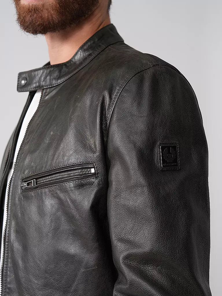 BELSTAFF | Lederjacke LEGACY PEARSON | dunkelgrün