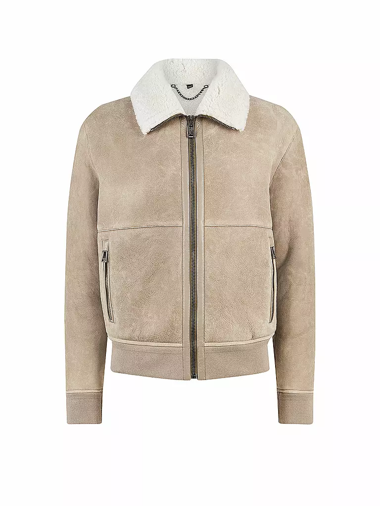 BELSTAFF | Lederjacke TRACE | beige