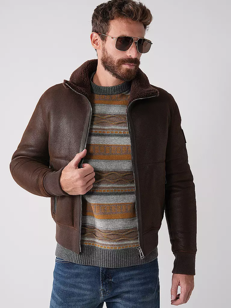 BELSTAFF | Lederjacke TRACE | braun