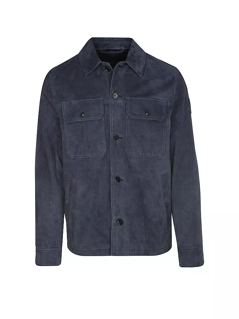 BELSTAFF | Lederjacke WAYPOINT | blau