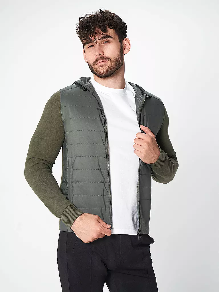 BELSTAFF | Sweatjacke Omar  | olive