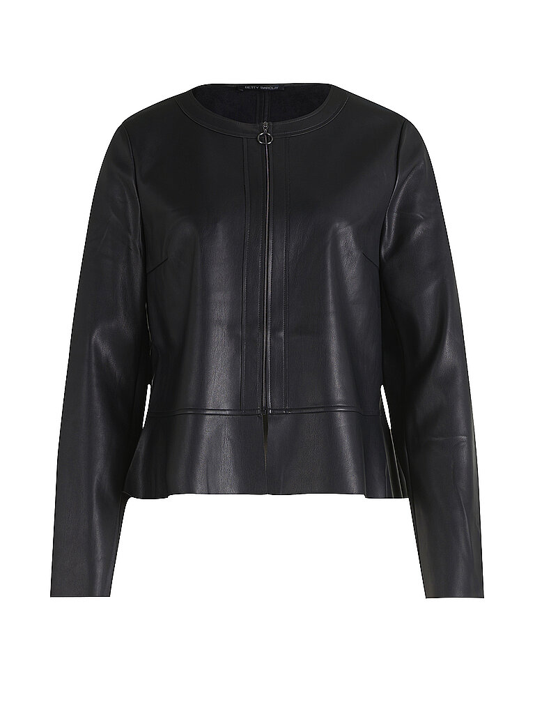BETTY BARCLAY Jäckchen in Lederoptik schwarz | 36