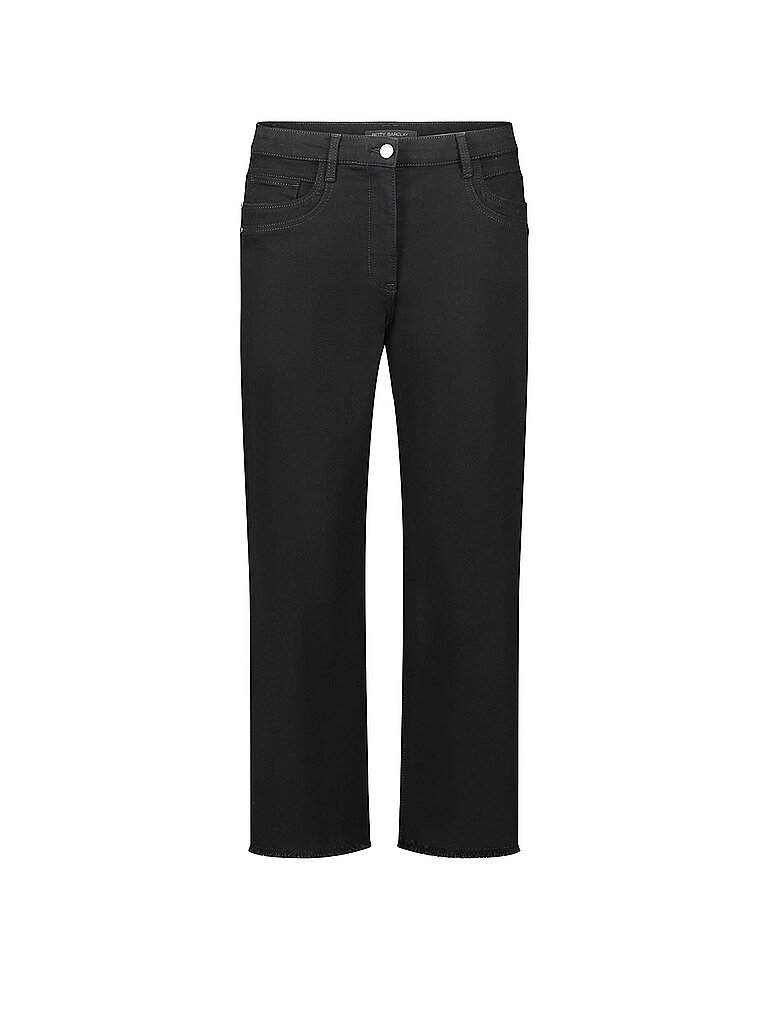 BETTY BARCLAY Jeans Wide Leg 3/4 schwarz | 38