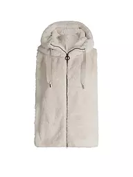 BETTY BARCLAY | Gilet in Fell-Optik | creme