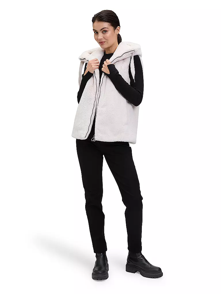 BETTY BARCLAY | Gilet in Fell-Optik | creme