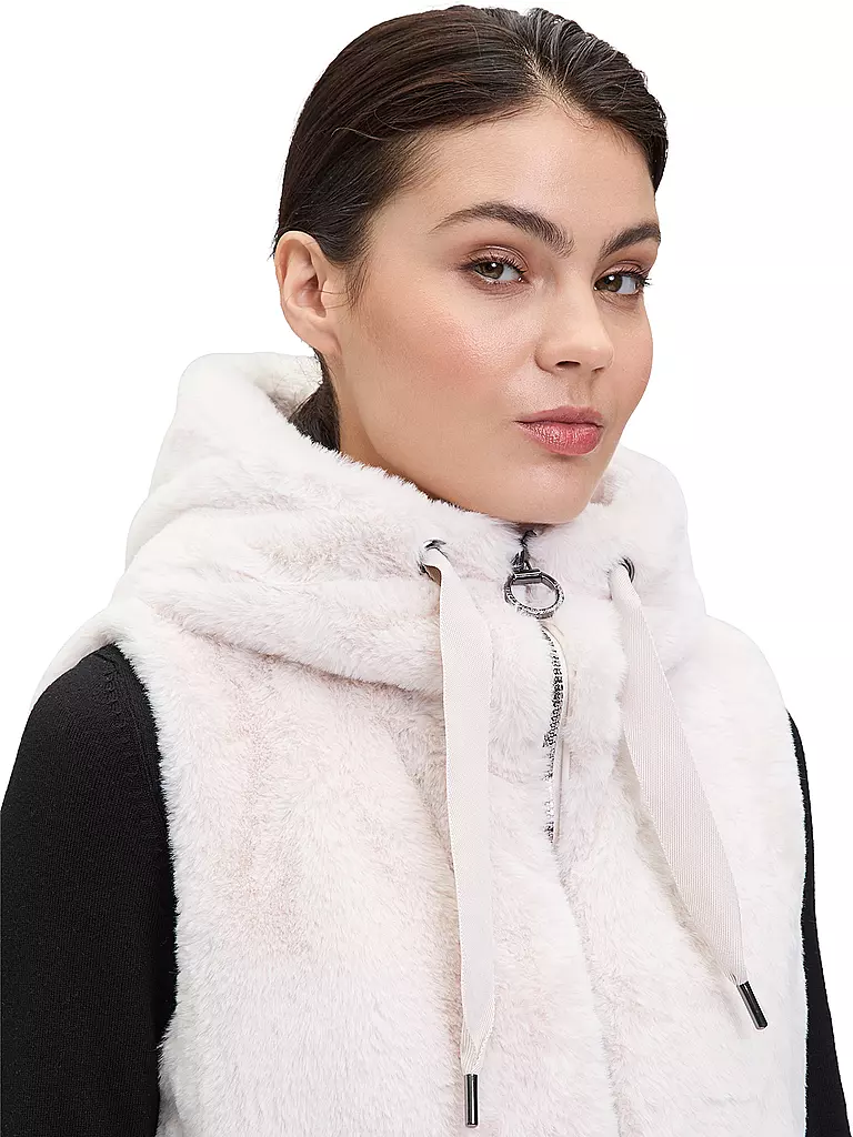 BETTY BARCLAY | Gilet in Fell-Optik | creme