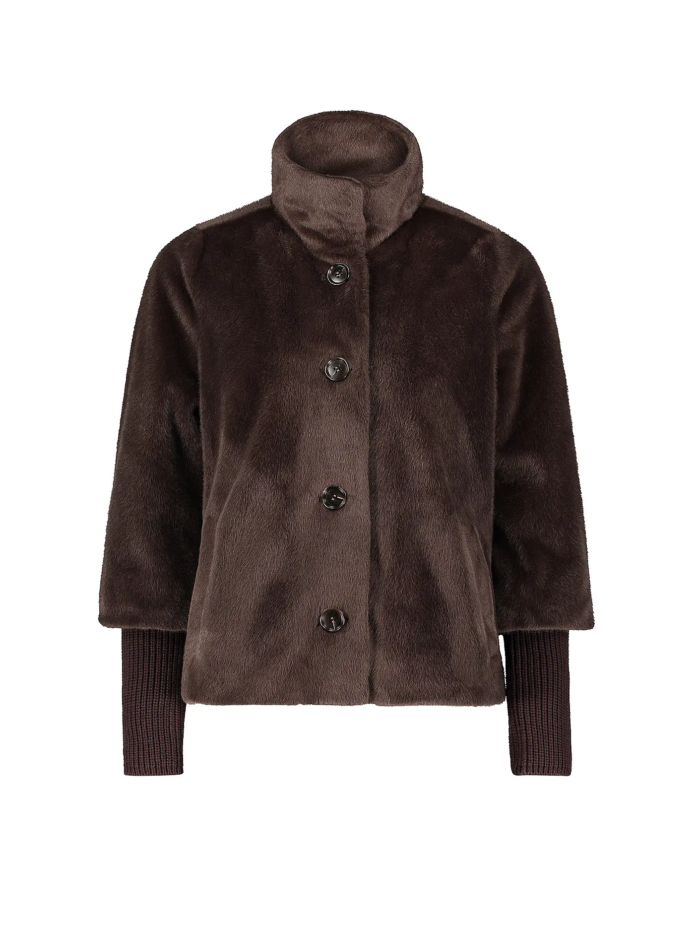BETTY BARCLAY | Jacke in Felloptik | braun