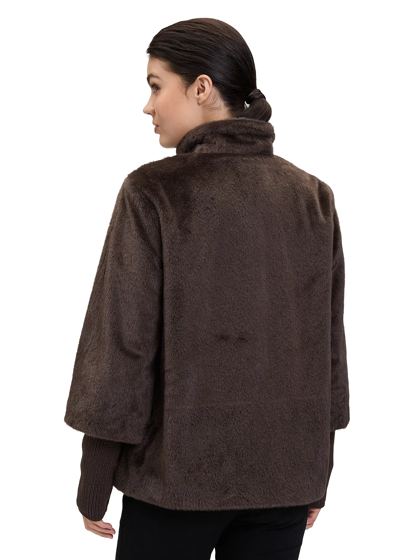 BETTY BARCLAY | Jacke in Felloptik | braun